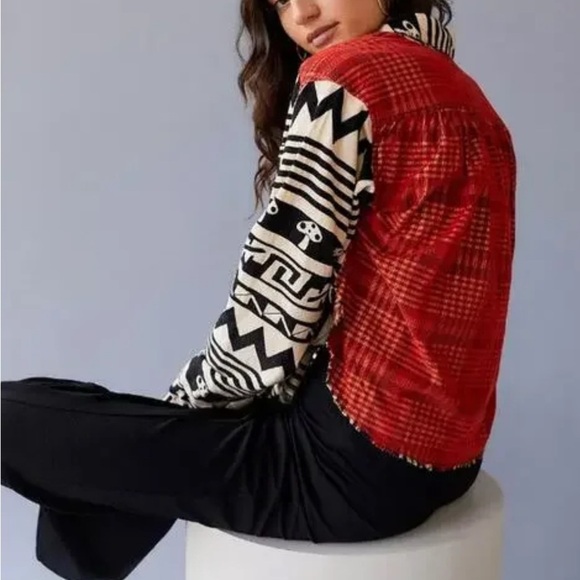 Urban outfitters BDG button up long sleeved mushroom shirt L EUC - Picture 2 of 9